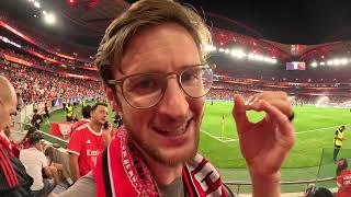 American Soccer Fan Experiences BEST STADIUM in Portugal  Benfica v Santa Clara [upl. by Kciremed31]