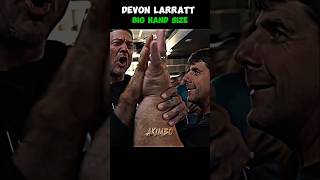 🥶💪DEVON LARRATT BIG HAND SIZE ARM WRESTLING sports devonlarrattvslevansaginashvili [upl. by Gabbie]