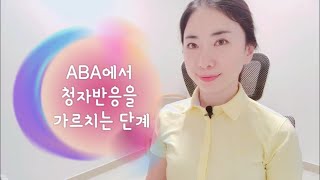 ABA에서 청자반응을 가르치는 단계 [upl. by Enelyw373]