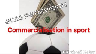 GCSE PE Paper 2commercialisation of sport [upl. by Lidah]