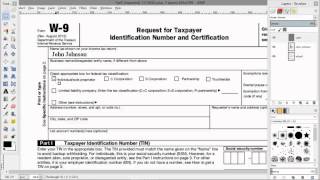 How to Electronically Fill out a PDF W9 Tax Form [upl. by Bowen427]