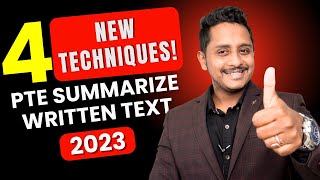 Attention  4 New Technique 2023  PTE Summarize Written Text  Tips amp Tricks  Skills PTE Academic [upl. by Marysa928]