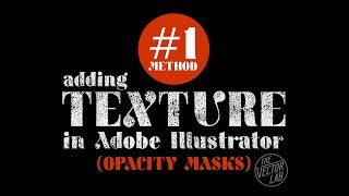 Tutorial Add Texture to Graphics in Adobe Illustrator  The 1 Method [upl. by Helprin551]