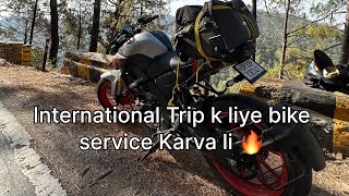 International Trip k liye bike service karva li🔥 youtube trendingvideo dailyvlog viralvideo [upl. by Irehc]