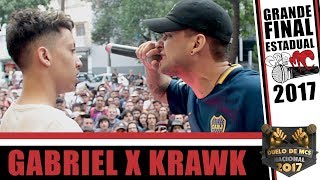 🎤GABRIEL X KRAWK  FINAL  CPBMC2017  SELETIVA SP DUELO DE MCS NACIONAL CPBMC🎤 [upl. by Keven]