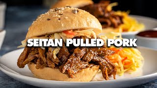 Seitan Recipe for Beginners  How To Make TikTok Seitan Vegan Pulled Pork [upl. by Assiled]