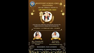 Montfort School  CBSE Preprimary Graduation day celebrations NLG [upl. by Auhesoj]