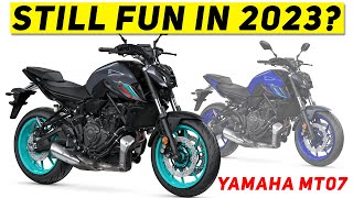 2023 Yamaha MT07  Is it still FUN in 2023 [upl. by Ahsayn166]