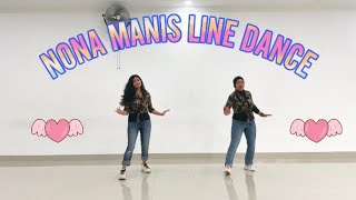 NONA MANIS  LINE DANCE BEGINNER [upl. by Naillik]