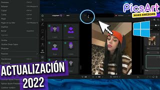 PICSART PC 2023 ACTUALIZACIÓN COMPLETA  Como editar en Picsart [upl. by Anilad]