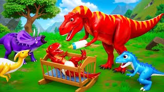 Tiny TRex Rescue Mission Brave Mother TRexs Adventure to Save Her Baby  Heartwarming Journey [upl. by Kam]