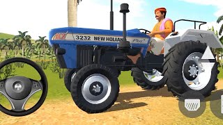 Indian tractor driving 3d  tractor game  Indian tractor  gameplay [upl. by Nuahsyd232]