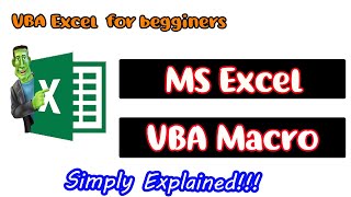 Mastering VBA Excel Macros A Beginners Guide  ms excel vba macro [upl. by Rehpotsrihc]