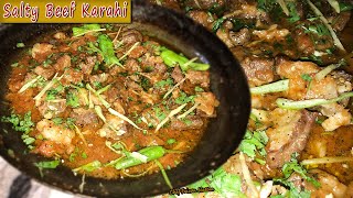 Salty Beef Karahi  Recipe By kitchen With Faizan  Chef Faizan Naeem [upl. by Aniretake]