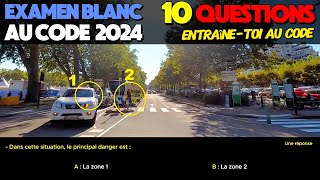 Test au code de la route 2024  10 Questions Express à lExamen blanc du permis de conduire [upl. by Las776]