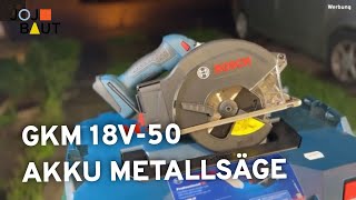 GKM 18V 50 Bosch Professional HANDKREISSÄGE für METALL [upl. by Applegate744]