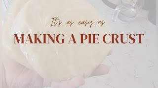 Quick Pie Crust Recipe [upl. by Aicilet933]