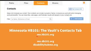 HB101 Vault Contacts Tab [upl. by Romeu]