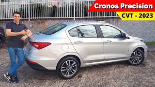 CRONOS 2023 13 Precision com câmbio CVT Avaliação Test Drive e Preço [upl. by Lenka826]