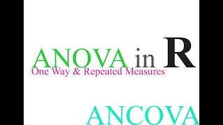 How to calculate ANOVA ANICOVA  one way repeated measures  R RStudio  ep11 [upl. by Aiden520]