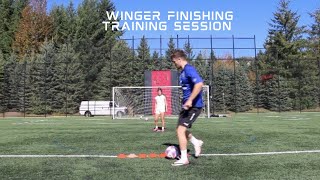 Full Winger Finishing Training Session [upl. by Reifel]