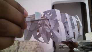 Theo Jansen Mechanism with paper wire empty refillers and scotchtape PART1 [upl. by Nelaf]