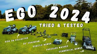 First Test With EGO 2024 Machines  Pressure Washer  20quot Chainsaw  Robot Mower  Commercial Mower [upl. by Buchheim559]