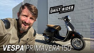 2022 Vespa Primavera 150 Review  Daily Rider [upl. by Laveen]