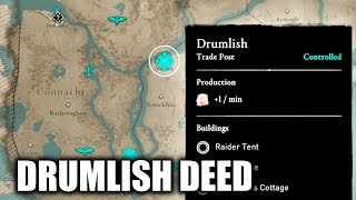 Deed to the Drumlish Trade Post Location  Assassins Creed Valhalla Wrath of the Druids DLC [upl. by Eadahs973]