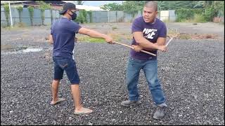 Learn Arnis Single Stick  10 Strick with defenceXFoot work with striking ABC amp 12in martial art [upl. by Naniac]