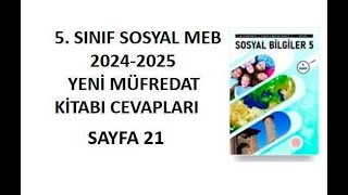 5 Sınıf Sosyal Bilgiler Ders Kitabı Cevapları Sayfa 21 Meb 20242025 [upl. by Orola]