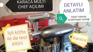 🍽️KARACA MULTİ CHEF AÇILIMIİÇLİ KÖFTE YAPTIM 🍽️ Hiçbir videoda anlatılmayan özelliği 🍽️ [upl. by Nnylakcaj]