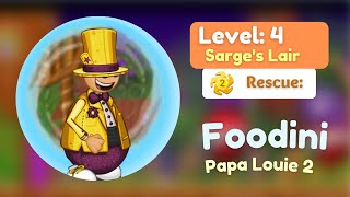 Papa Louie 2  Rescuing Foodini  Level 4 Mission 2  Tutorial  Walk Through  Gameplay  GoGamers [upl. by Shih]