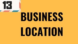 142 Business location GCSE Business Studies [upl. by Ross]