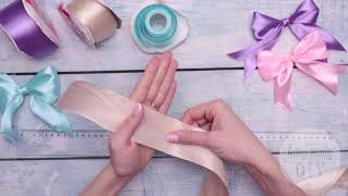 How to Tie a Bow  4 simple ways  quick and easy DIY Tutorial [upl. by Abehsile]