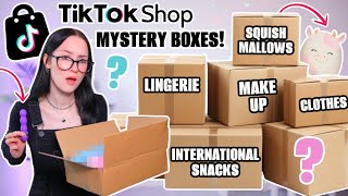 I Bought MYSTERY BOXES From TIKTOK SHOP Clothing Makeup Food  More [upl. by Adrell362]