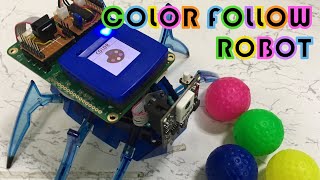 Color Follow Robot with Pixy2 Cam [upl. by Saddler993]