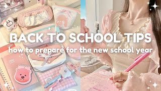 how to actually prepare for the new school year 🏫 backtoschool tips [upl. by Wiles222]