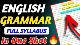 Class 10 Complete ENGLISH GRAMMAR  Tenses Modals Reported Speech Subject Verb Agreement [upl. by Aisa]