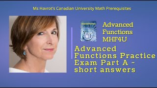 Advanced Functions Practice Exam Part A  short answers [upl. by Rambow37]