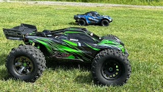 TRAXXAS XRT VS TRAXXAS MAXX SLASH  FUN BASH [upl. by Ydderf481]