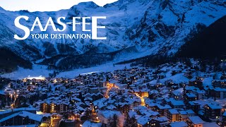 SAASFEE during WINTER Swiss Glacier Village Ski Resort Switzerland Full Travel Guide [upl. by Jala]