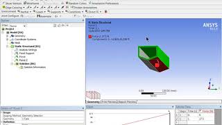 ANSYS Static Structural Analsyis of Wedge [upl. by Reppiks]