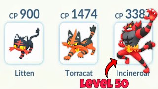 LeveL 50 INCINEROAR Evolution Line Only Challenge [upl. by Acsehcnarf]