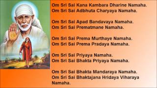 Saibaba Ashothram With English Lyrics [upl. by Arihs]