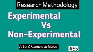 Difference Between Experimental and Nonexperimental Research [upl. by Ariamoy]