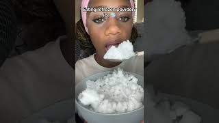 Eating refrozen powdery ice ❄️ iceeatingasmr icebites [upl. by Karrah]