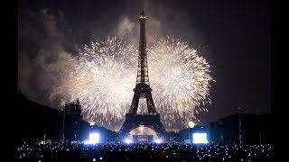 Paris New Year 2024 Celebration Fireworks Full HD  France New years Eve  Eiffel Tower  4K [upl. by Yelnikcm]