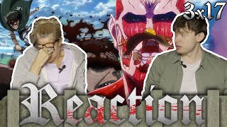 SHOWING MY MOM ATTACK ON TITAN  3x17  REACTION [upl. by Magnien]