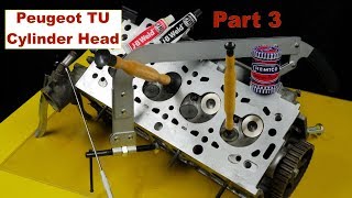 PSA Peugeot 106 11 TU engine Part 3  Decoke Cylinder Head amp Valves using Spring Compressor [upl. by Adorne]